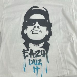 NWOT- Men’s Eazy-E T-Shirt- White/Grey- Size Medium